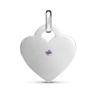 Heart Token Necklace (Silver)