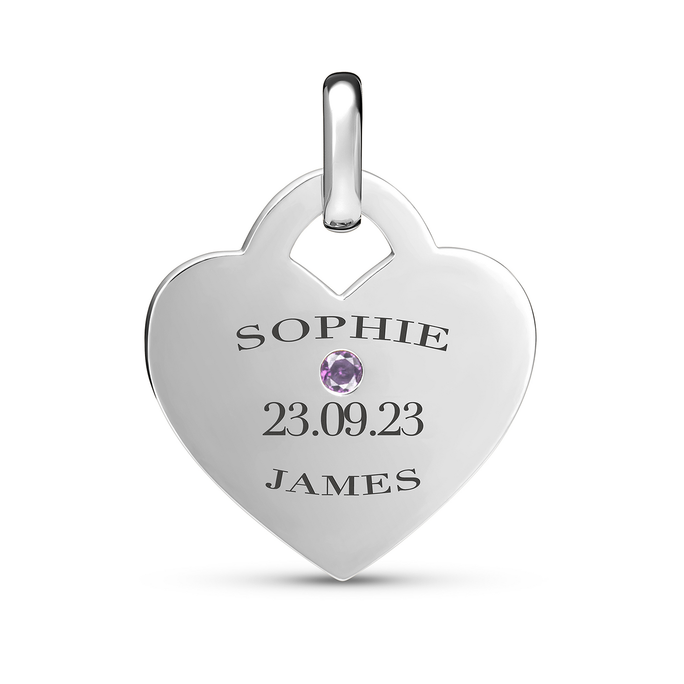 Heart Token Necklace (Silver)