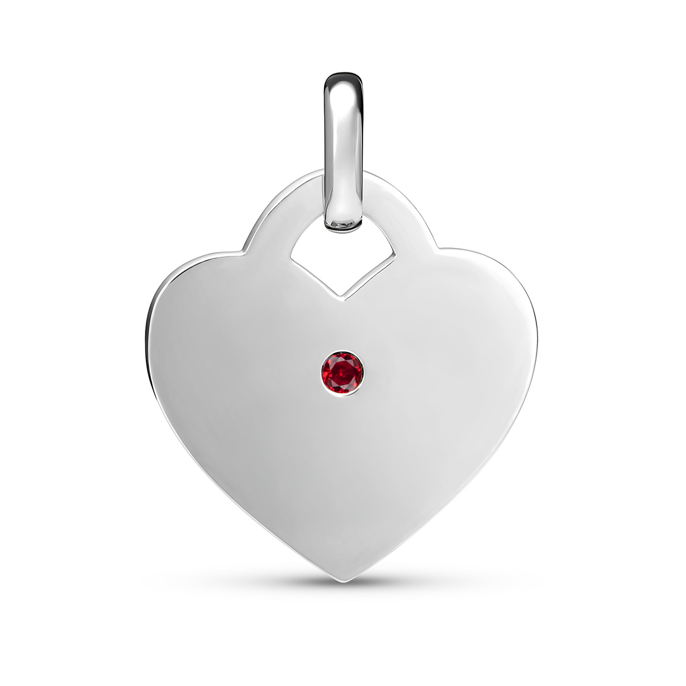 Heart Token Necklace (Silver)