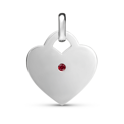 Heart Token Necklace (Silver)