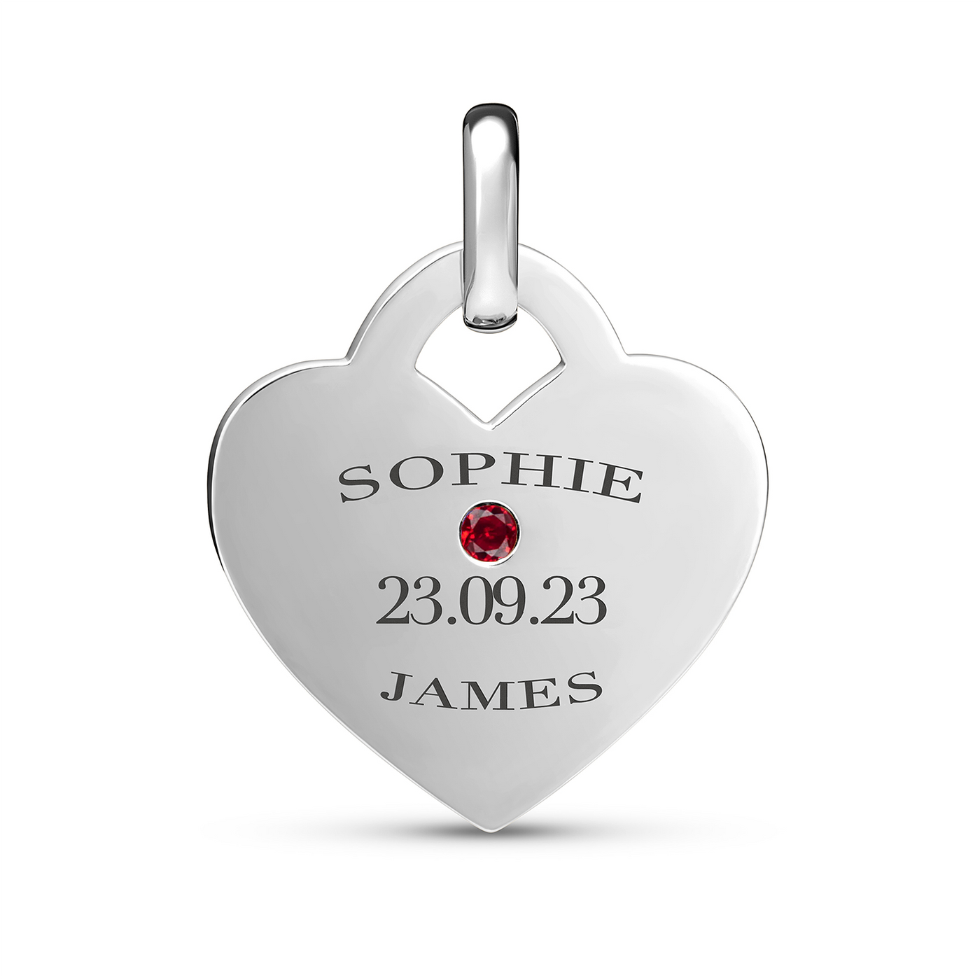 Heart Token Necklace (Silver)