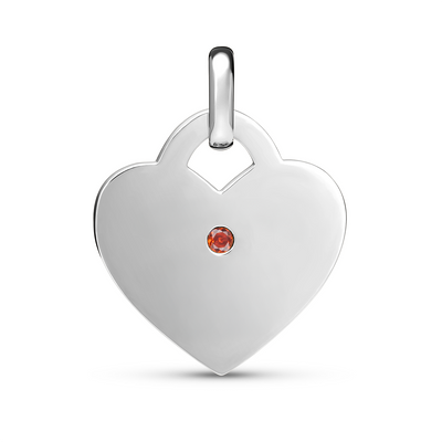 Heart Token Necklace (Silver)