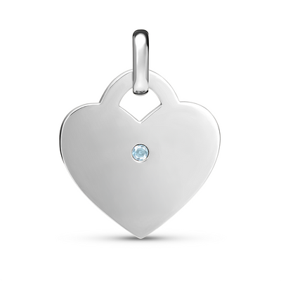 Heart Token Necklace (Silver)