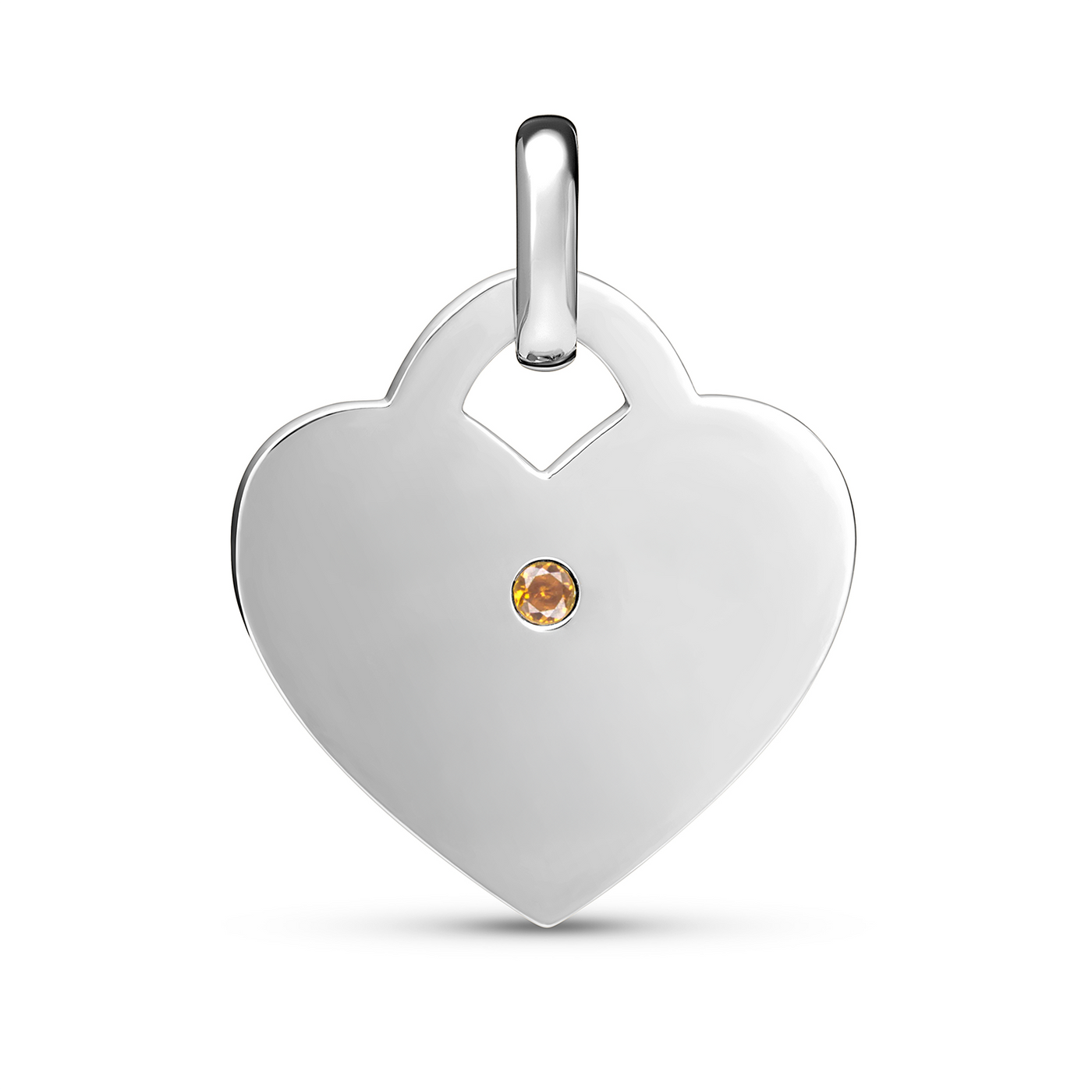 Heart Token Necklace (Silver)