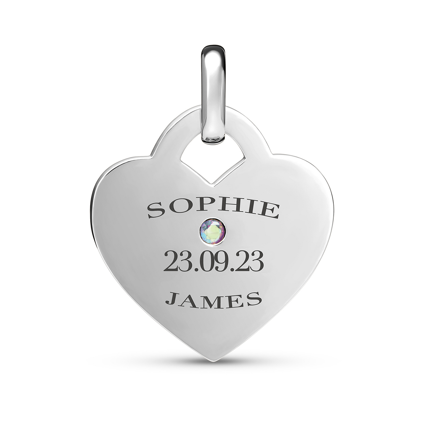 Heart Token Necklace (Silver)