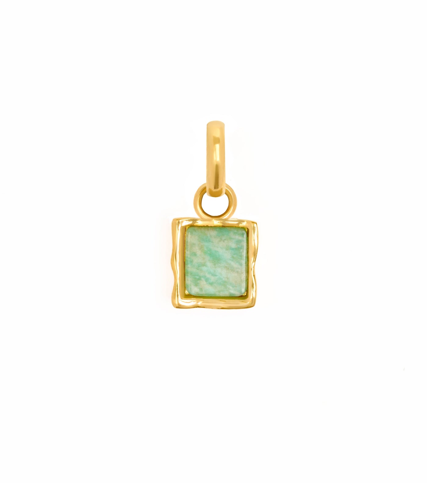 Molten Amazonite Charm (Gold)