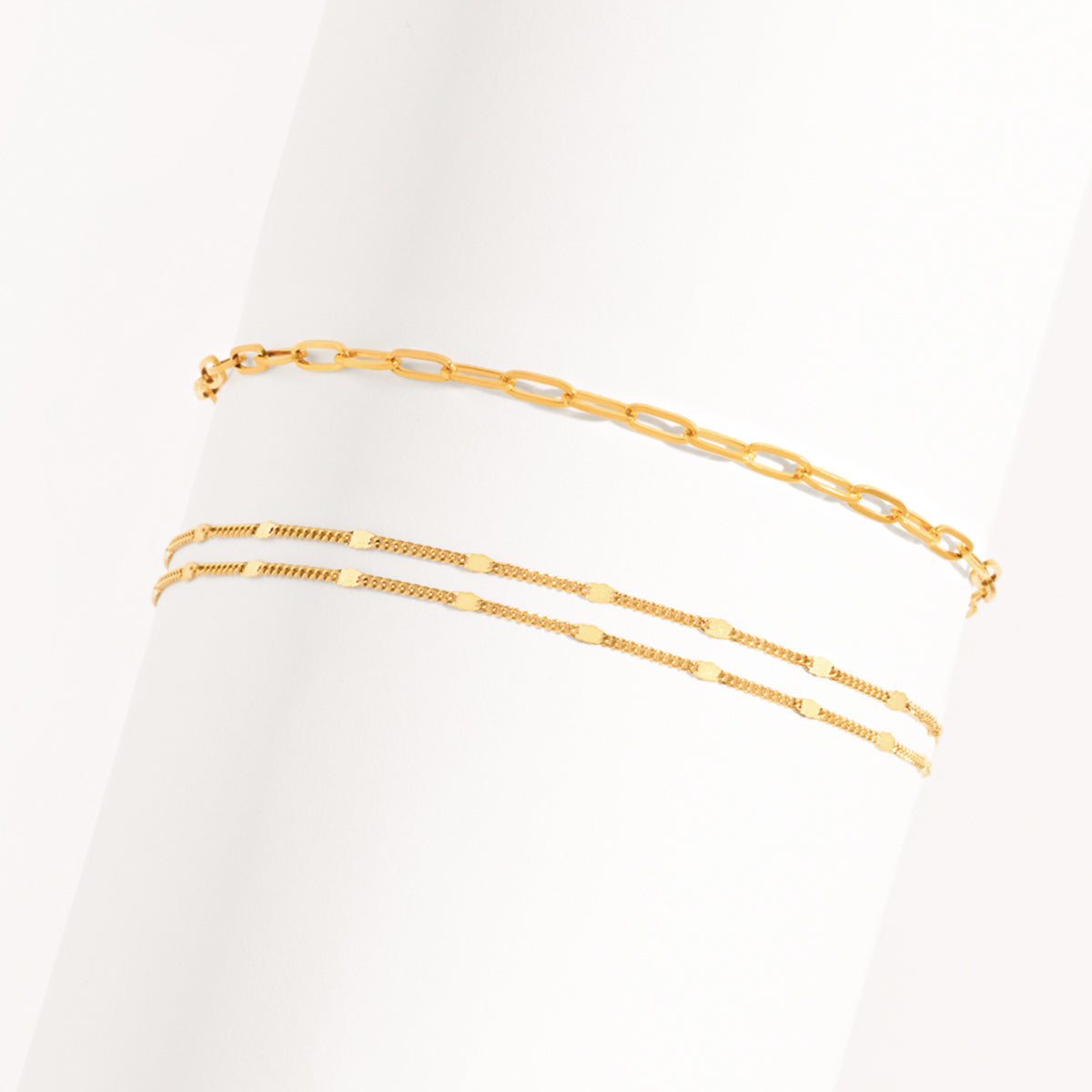 Multi-Chain Anklet Set (Gold)