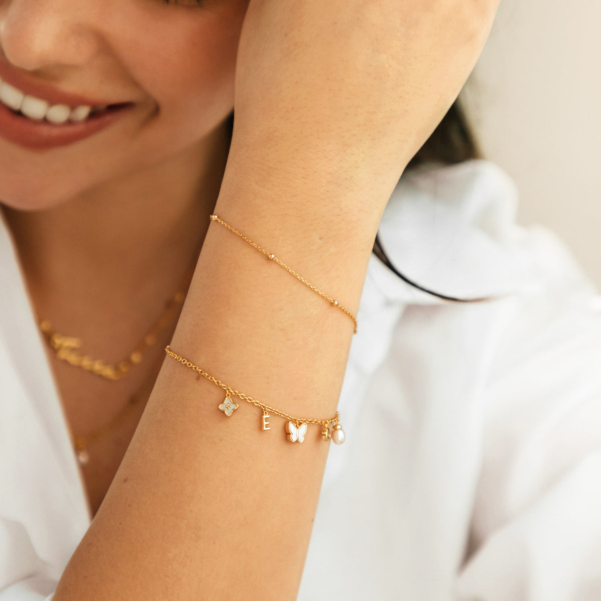 Made Mine Fine Charm Bracelet (Gold)