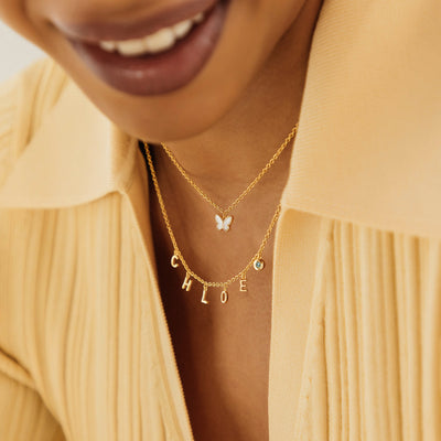 Made Mine Fine Name Necklace (Gold)