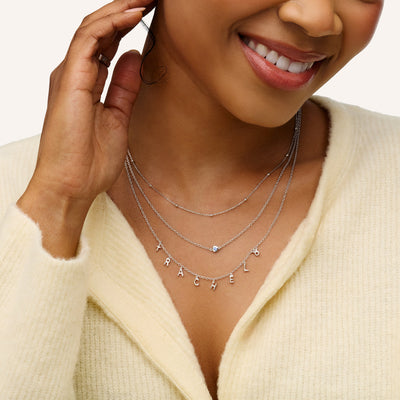 Made Mine Fine Name Necklace (Silver)