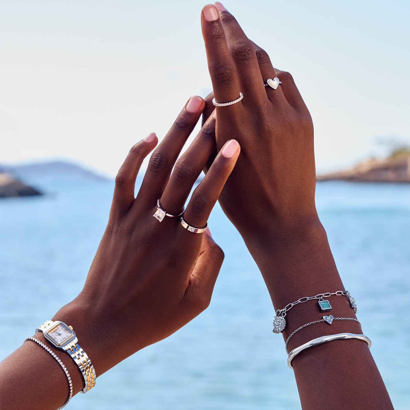 Molten Heart Little Luxe Bracelet (Silver)