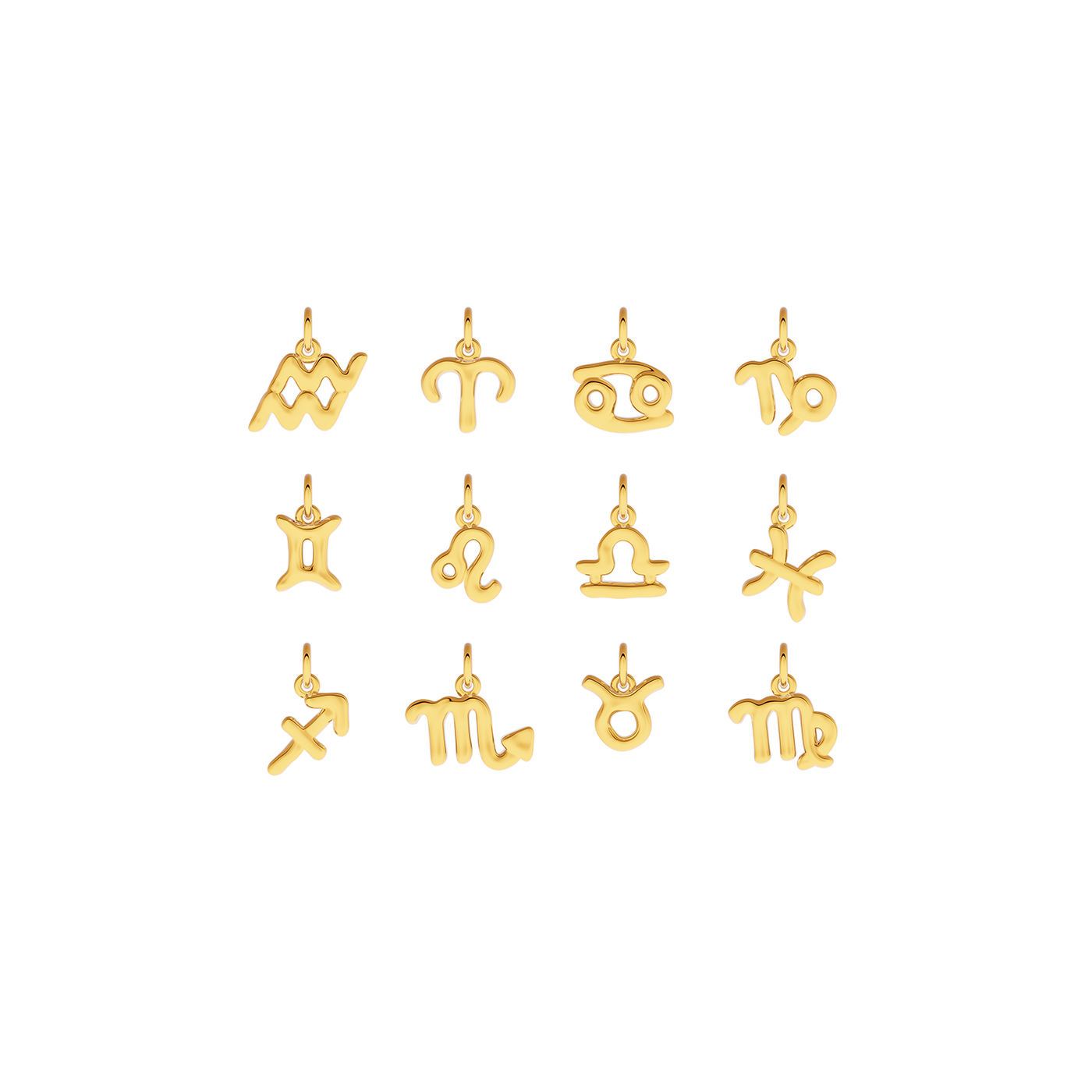 Made Mine Fine Charm - Molten Zodiac (Gold)