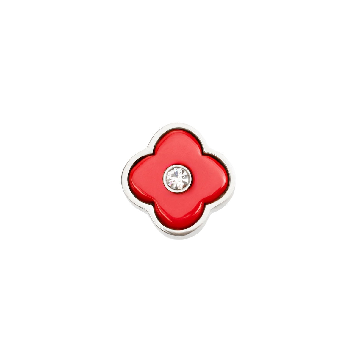Red Clover Charms (Silver) - Birthstones
