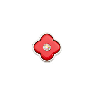 Red Clover Charms (Silver) - Birthstones