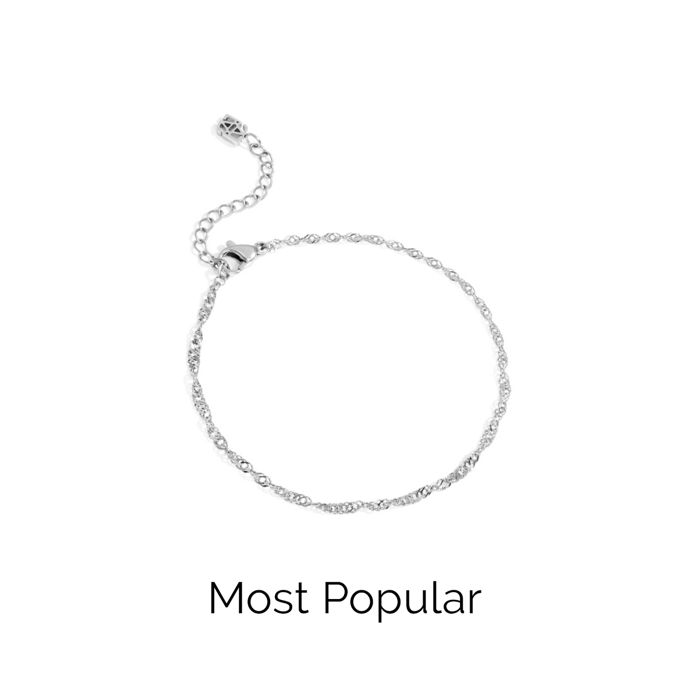 Layering Twisted Chain Bracelet (Silver)