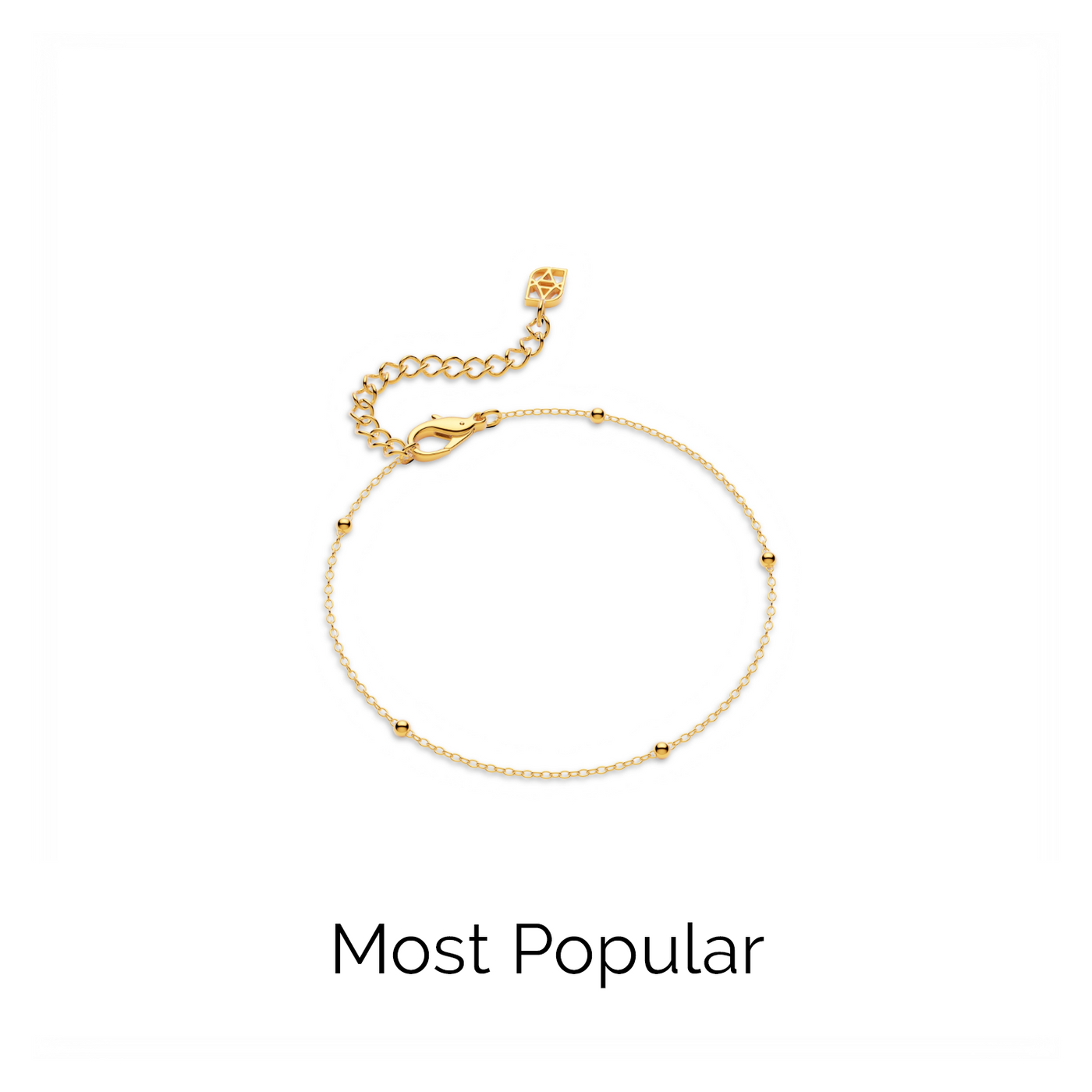 Fine Sphere Chain Bracelet (Gold)