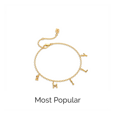 Made Mine Fine Name Bracelet (Gold)