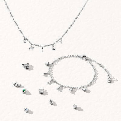 Made Mine Fine Name Necklace (Silver)