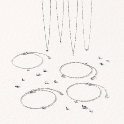 Fine Single Charm Bracelet (Silver)