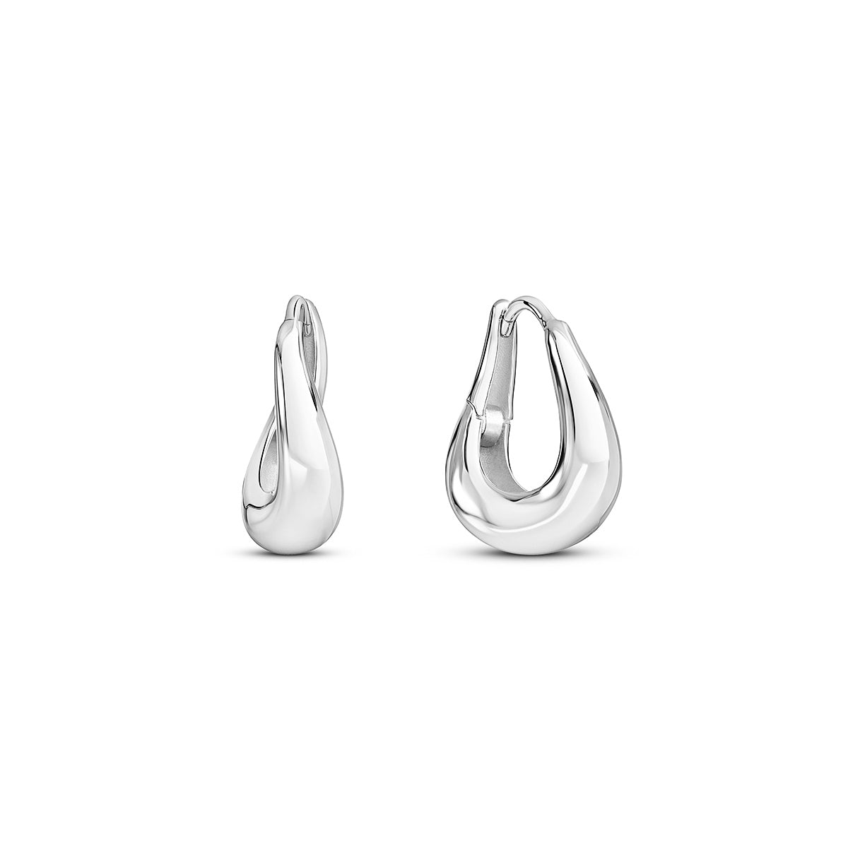 Mini Organic Hoops (Silver)