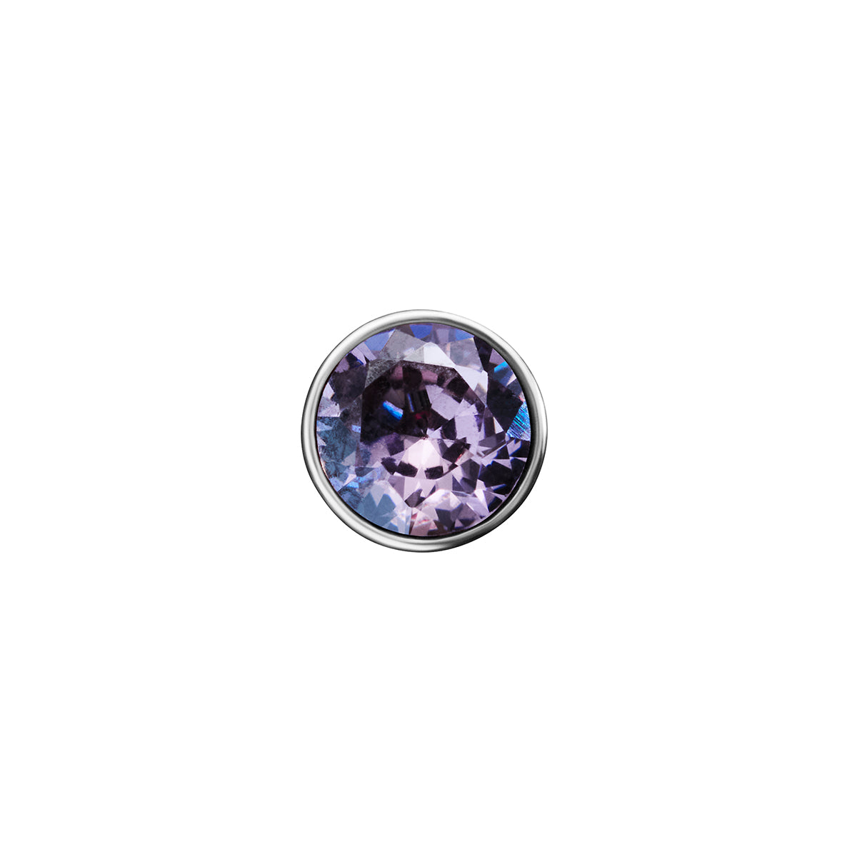 Floating Birthstone Charm (Silver)