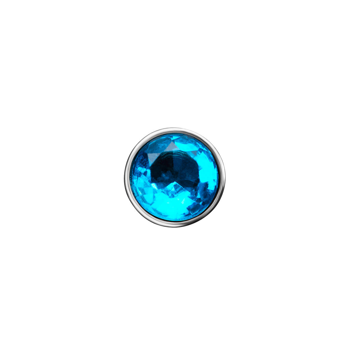 Floating Birthstone Charm (Silver)