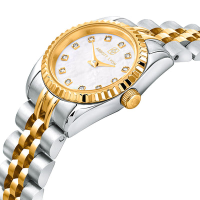 Mini Two Tone Pearl Link Belgravia 23mm Watch