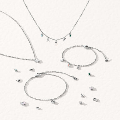 Made Mine Fine Charm Anklet (Silver)