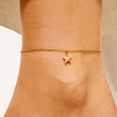 Starfish Anklet (Gold)