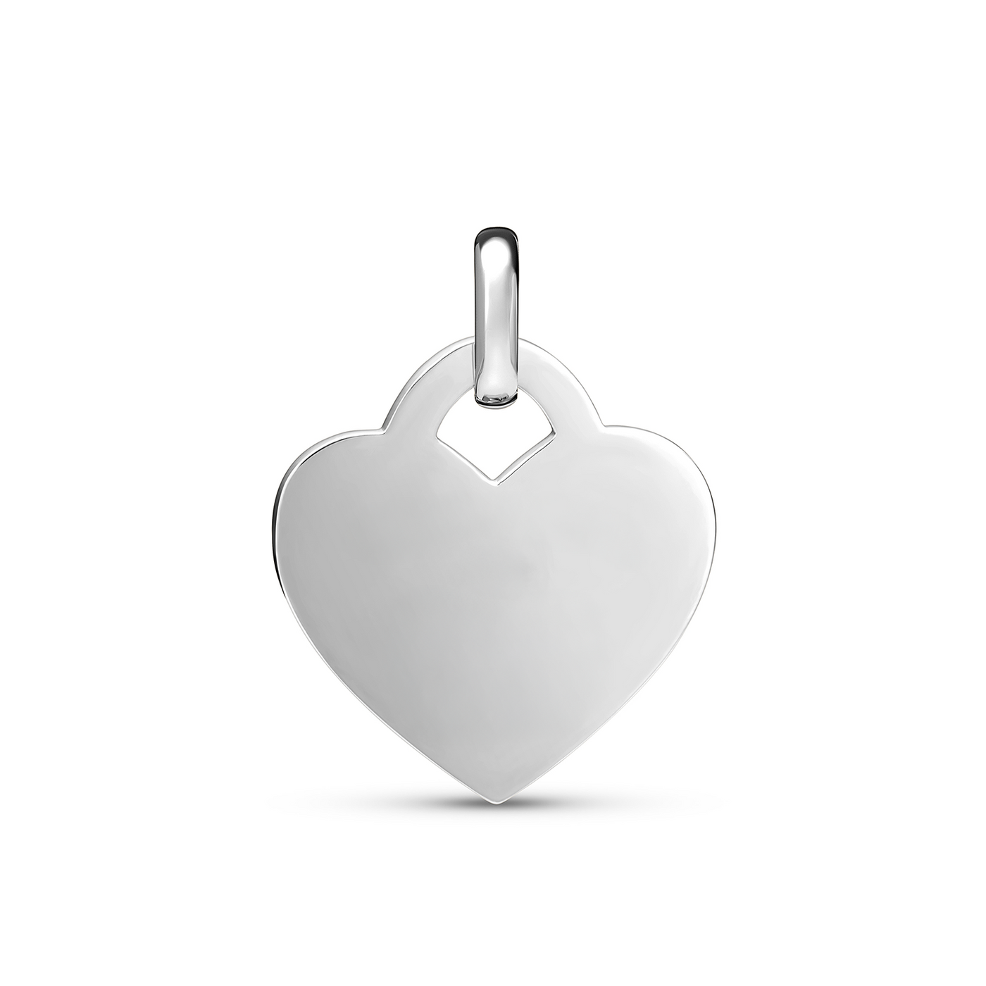 Mini Heart Token Necklace (Silver)