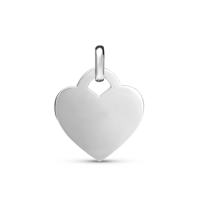 Mini Heart Token Necklace (Silver)