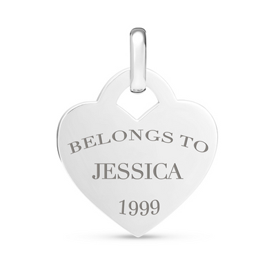 Heart Token Necklace (Silver)