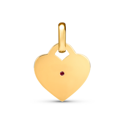 Mini Heart Token Necklace (Gold)