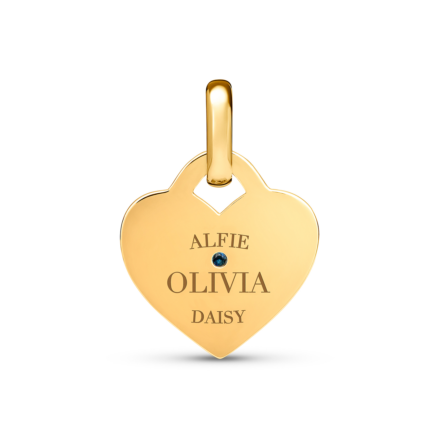 Mini Heart Token Necklace (Gold)