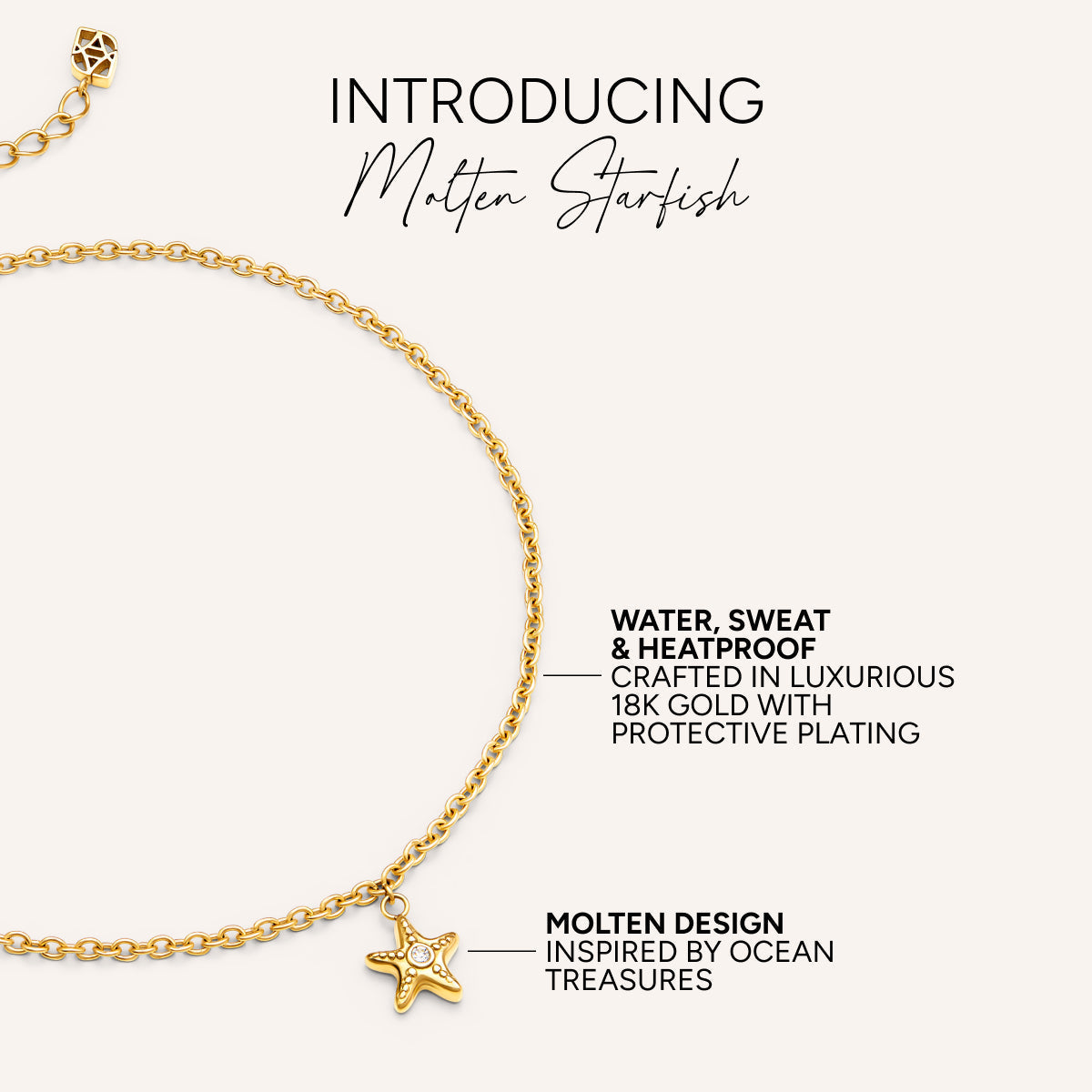 Starfish Anklet (Gold)