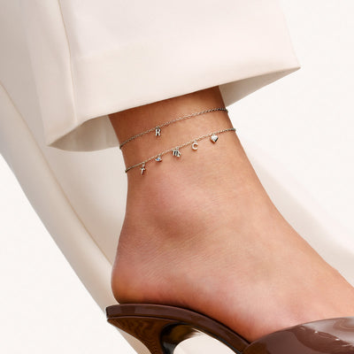 Made Mine Fine Charm Anklet (Silver)