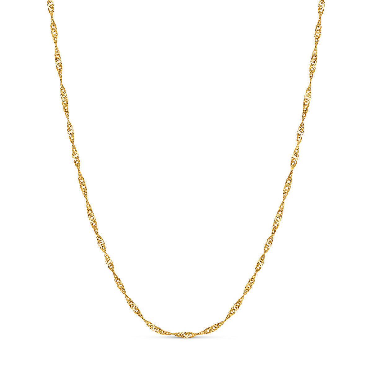 Layering Twisted Chain Necklace (Gold)