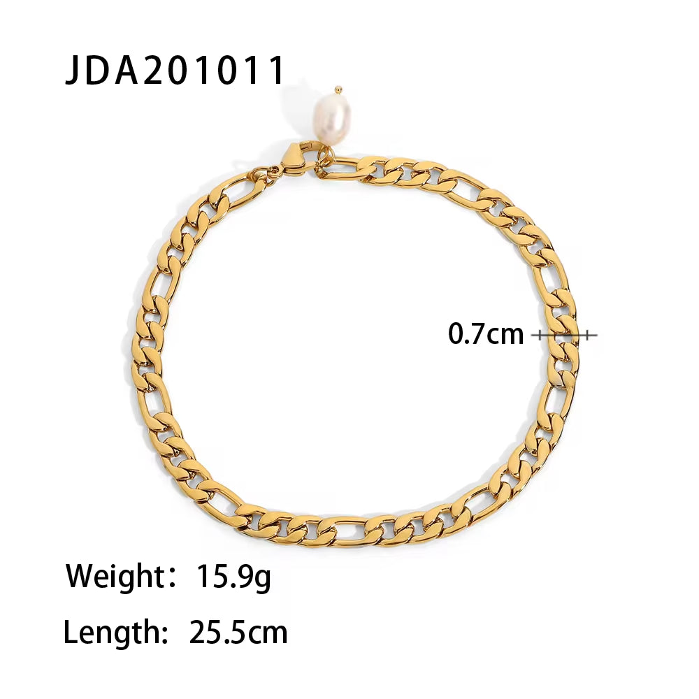 Chain Cross Double Layer Daity Anklet