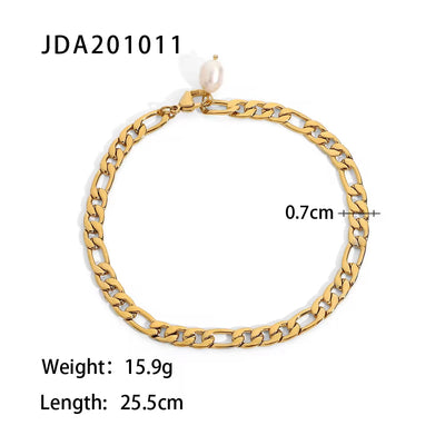 Chain Cross Double Layer Daity Anklet
