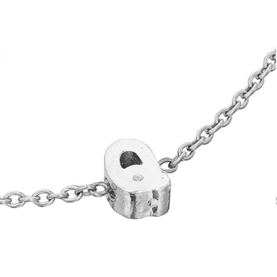 Initial & Pearl Bracelet Set (Silver)