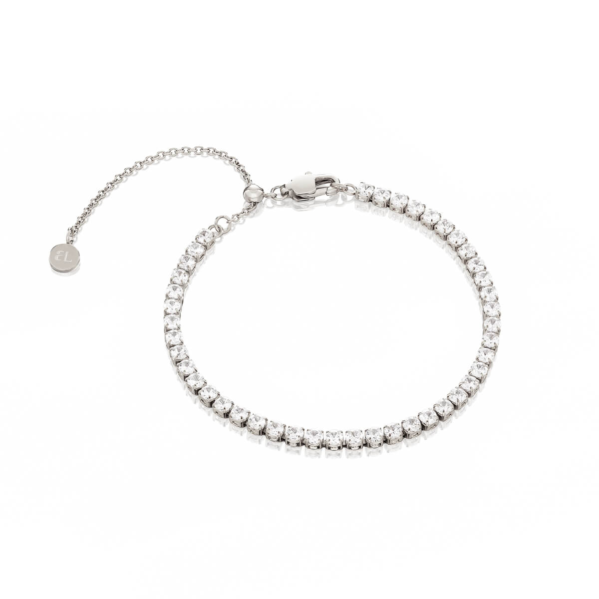 Mini Tennis Chain Bracelet (Silver)